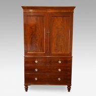 Victorian mahogany press wardrobe