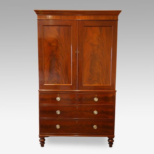 Victorian mahogany press wardrobe