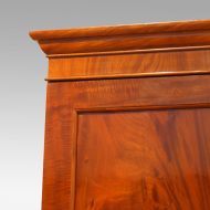 Victorian mahogany press wardrobe pediment
