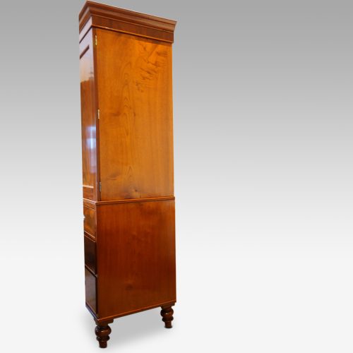 Victorian mahogany press wardrobe side
