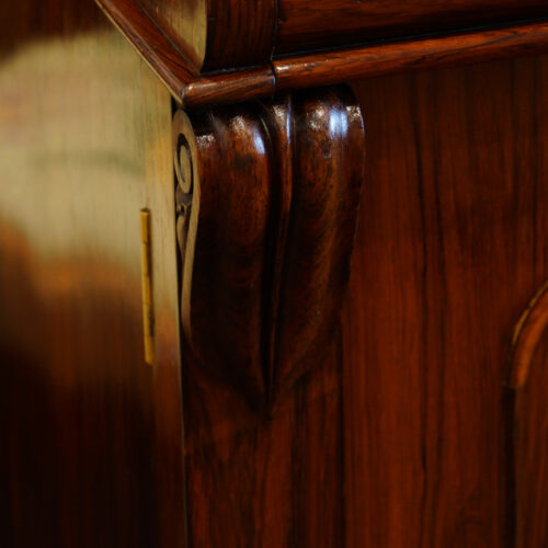 Victorian rosewood chiffonier sideboard carving