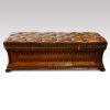 Victorian shaped leather Ottoman