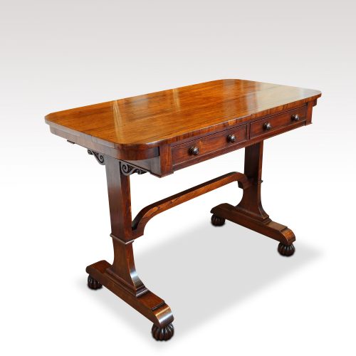 William IV rosewood small library table