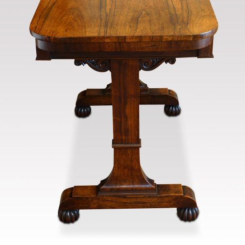 William IV rosewood small library table end
