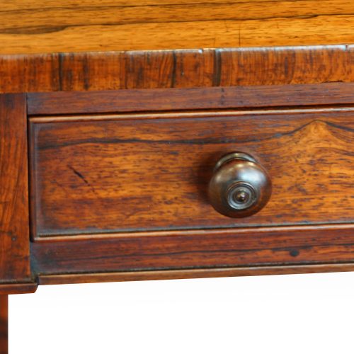 William IV rosewood small library table knob