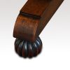 William IV rosewood small library table segmented feet