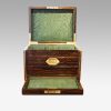 Antique Coralmandel wood fitted box interior