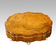 Antique French shaped walnut box