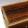 Antique coromandel fitted box top detail