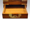 Antique kingwood writing slope drawer open
