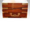 Antique kingwood writing slope side