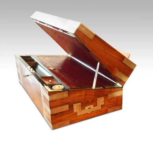 Antique kingwood writing slope slope support