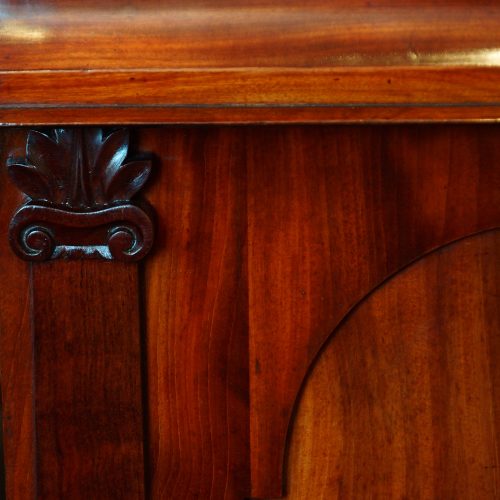 Antique mahogany chiffonier sideboard carving