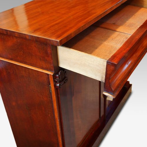 Antique mahogany chiffonier sideboard drawer