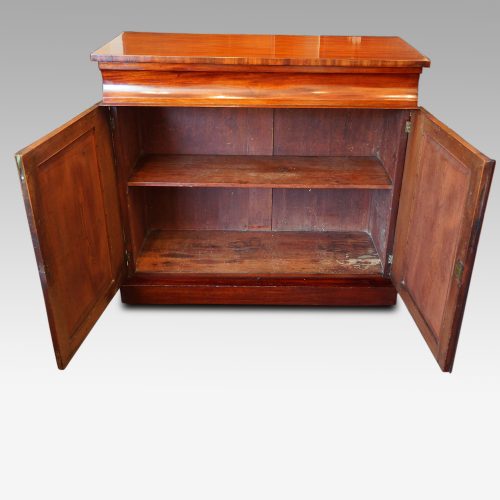 Antique mahogany chiffonier sideboard interior