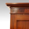 Antique mahogany linen press cornice