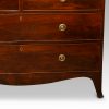 Antique mahogany linen press splay foot
