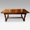 Custom made oak refectory dining table