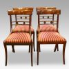 Set of 4 Regency mahogany dining chairs