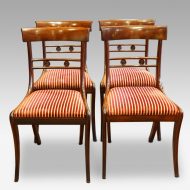 Set of 4 Regency mahogany dining chairs