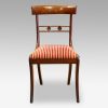 Set of 4 Regency mahogany dining chairs, side chair