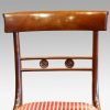 Set of 4 Regency mahogany dining chairs, side chair back