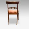 Set of 4 Regency mahogany dining chairs, side chair back side view