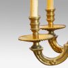 Edwardian brass 8 light chandelier sconces