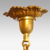 Edwardian brass 8 light chandelier bottom top ceiling rose