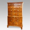 Georgian walnut chest on chest