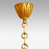Edwardian double height chandelier ceiling fixing