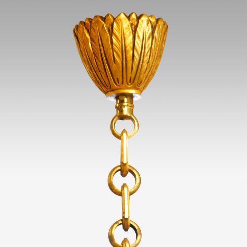 Edwardian double height chandelier ceiling fixing