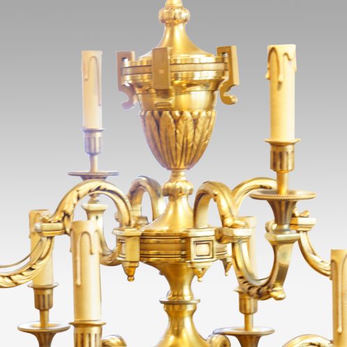 Edwardian double height chandelier top urn
