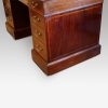 Edwardian inlaid mahogany pedestal desk side base
