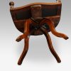 Edwardian mahogany ball arm revolving desk chair mechanism