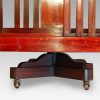 Edwardian mahogany bookcase revolving base