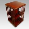 Edwardian mahogany bookcase revolving top