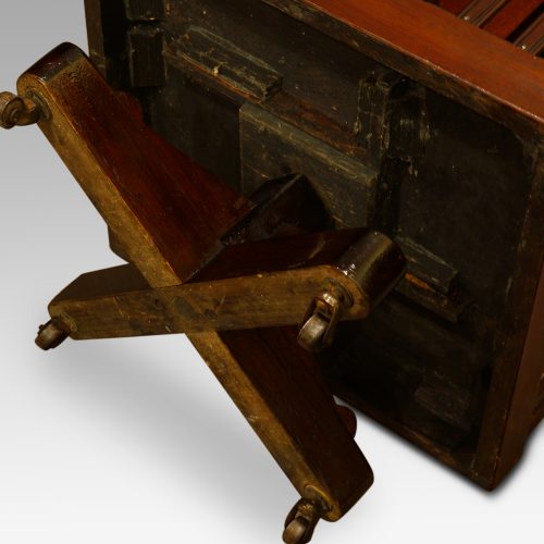 Edwardian mahogany revolving bookcase base