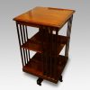 Edwardian mahogany revolving bookcase side