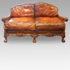 Edwardian walnut bergere sofa