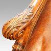 Edwardian walnut bergere sofa carving
