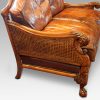 Edwardian walnut bergere sofa side
