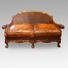 Edwardian walnut bergere sofa without cushions to back