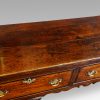 George III oak cross banded dresser base boarded top
