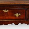 George III oak cross banded dresser base shaped apron