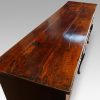 George III oak cross banded dresser base top view