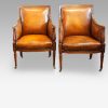 Pair of 19thc mahogany reading chairs