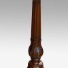 Pair of Edwardian mahogany wine tables column