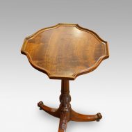 Pair of Edwardian mahogany wine tables top