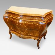 Pair of Italian commodes angle view